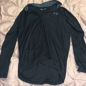 Under Armour heat gear long sleeve black shirt!